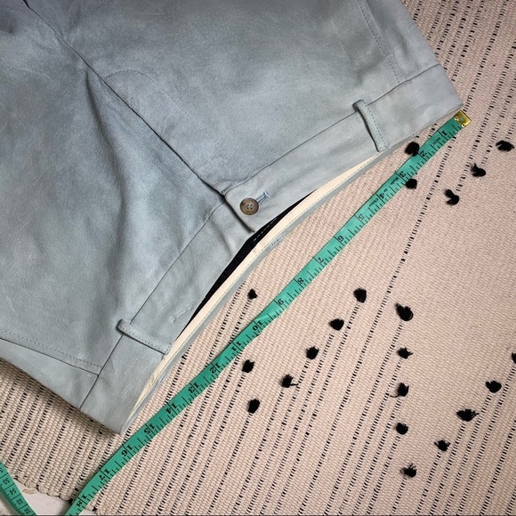 MaxMara Weekend Mint Green Suede Crop Pant - Picture 6 of 9